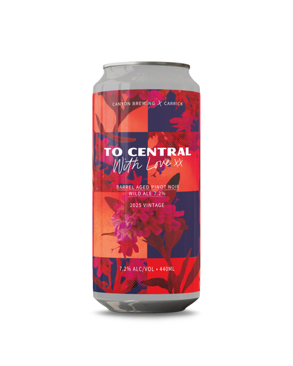 To Central, With Love - Barrel Aged Pinot Noir Wild Ale 7.2%
